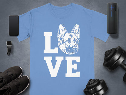 LOVE German Shepherd Design for Dog Lovers Shirt