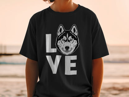 Husky Love Graphic Printed T-Shirt for Casual Wear