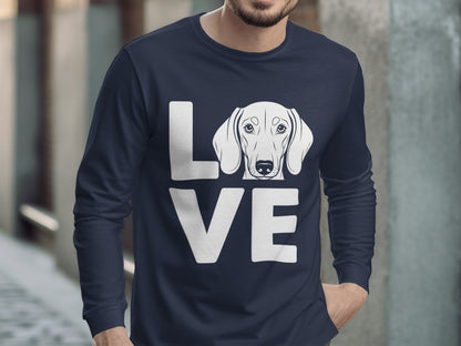 Love Dog Graphic Long Sleeve Shirt