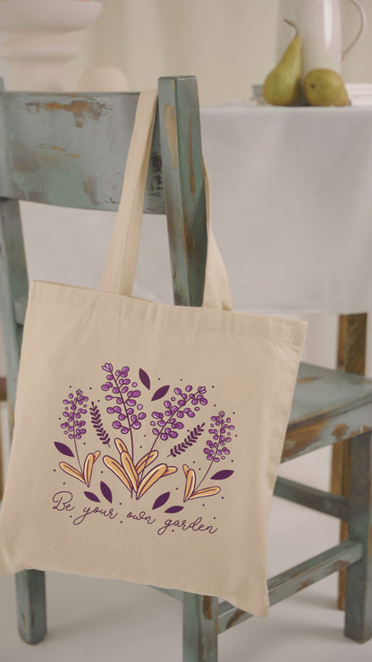 Lavender Flowers Tote Bags